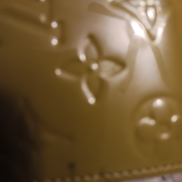 Louis Vuitton Yellow Embossed Women's Clutch - Picture 4 of 5